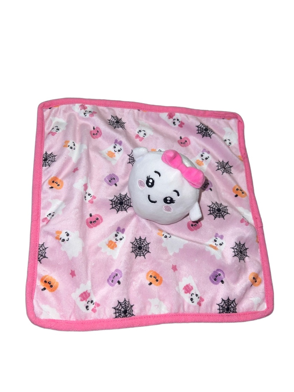 Walmart Parents Choice Halloween Ghost Baby Lovey Security Blanket 11”